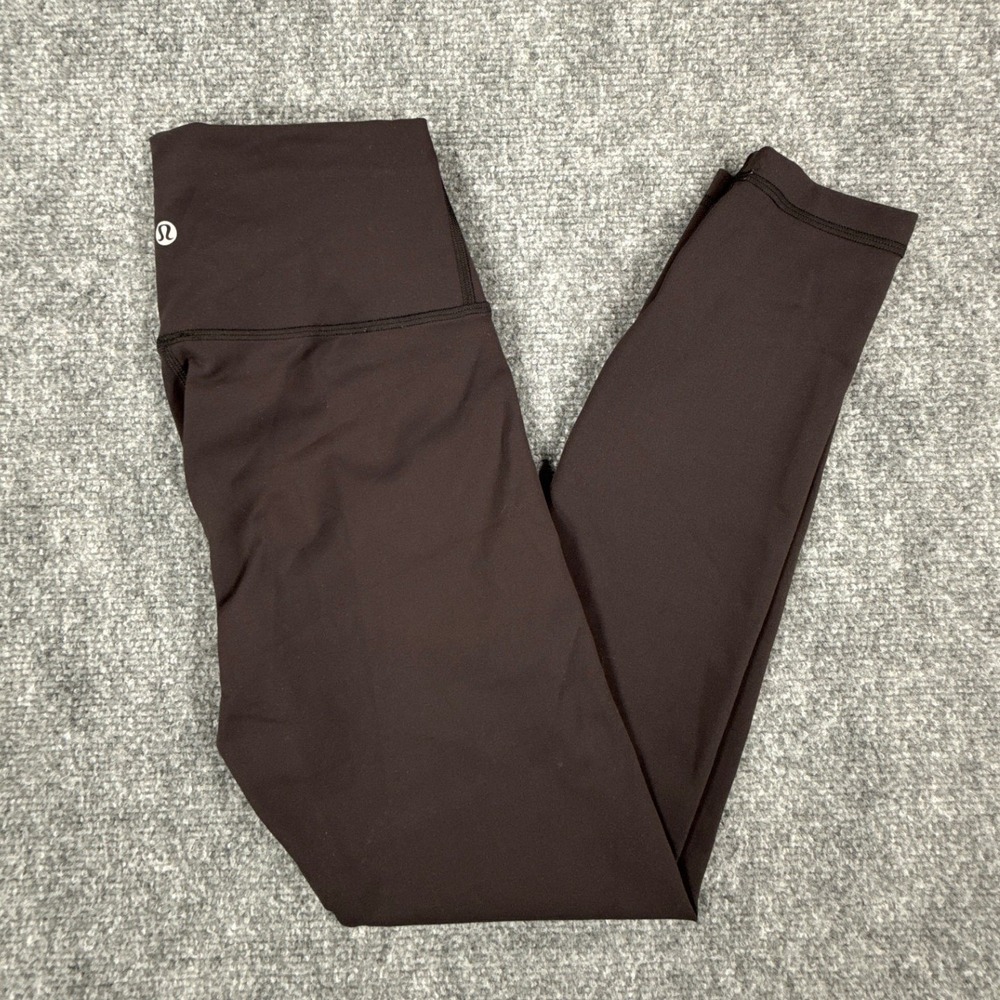 Lululemon Wunder Train High Rise Leggings Womens 6 Mahogany Muse 25" Everlux